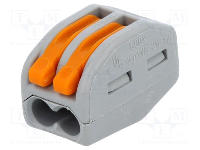Accessoire Connecteur Wago 221-412 pour 2 conducteurs 20 pcs - Wago - Borne de connexion compacte Wago série 221 pour le raccordement de 2 conducteurs. Idéale pour tous types de fils (souples, semi-rigides et rigides) sans outils.