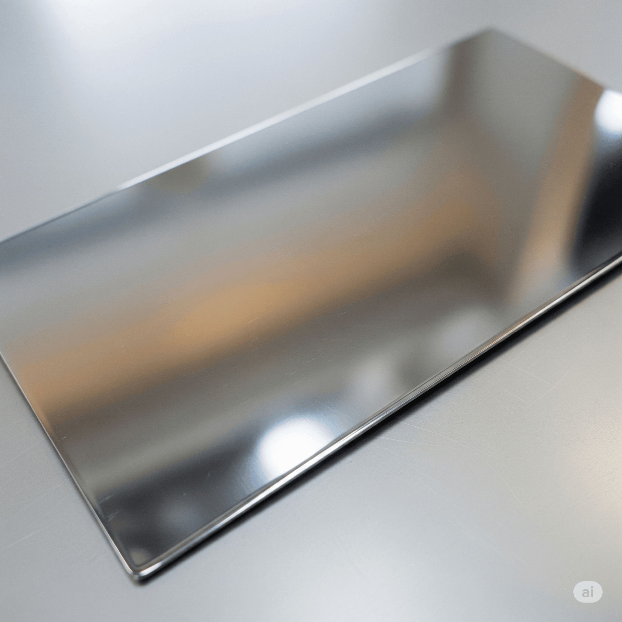 Alu Dibond 3mm miroir argente